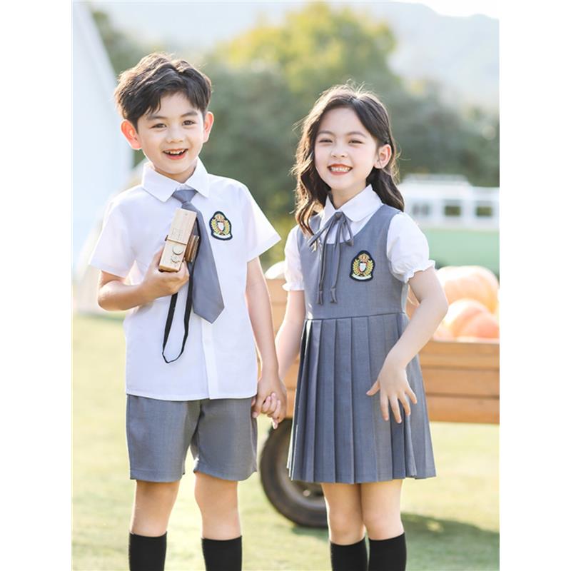 幼儿园园服小学生校服夏装班服六一合唱演出服夏季大班毕业照服装