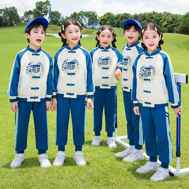 汉服男童秋款2024新款中国风古装女宝宝唐装套装幼儿园表演服儿