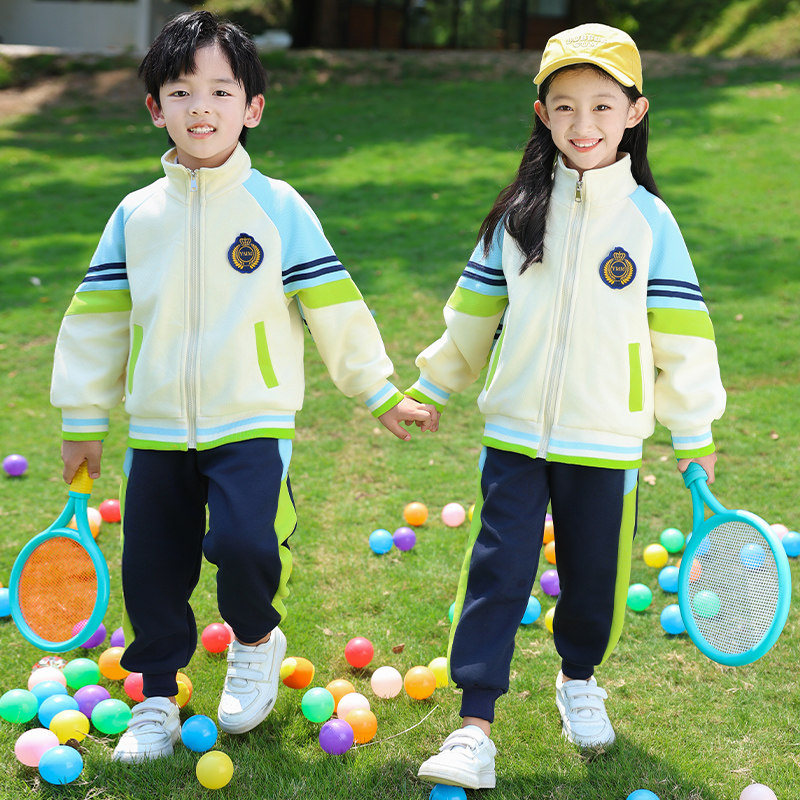 幼儿园园服新款小学生班服校服春秋款棒球服两件套学院风小孩套装