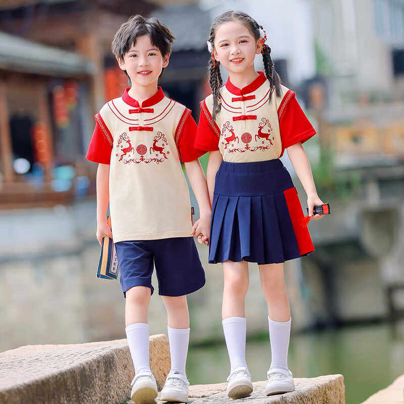 中国风校服套装春秋装新款小孩班服国学服幼儿园服秋季小班开笔服