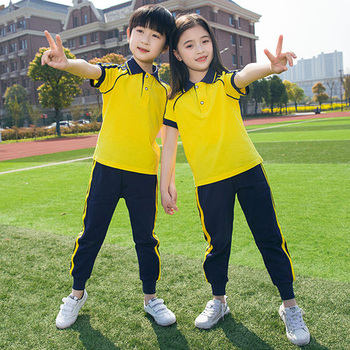 小学生英伦风纯棉夏装幼儿园园服