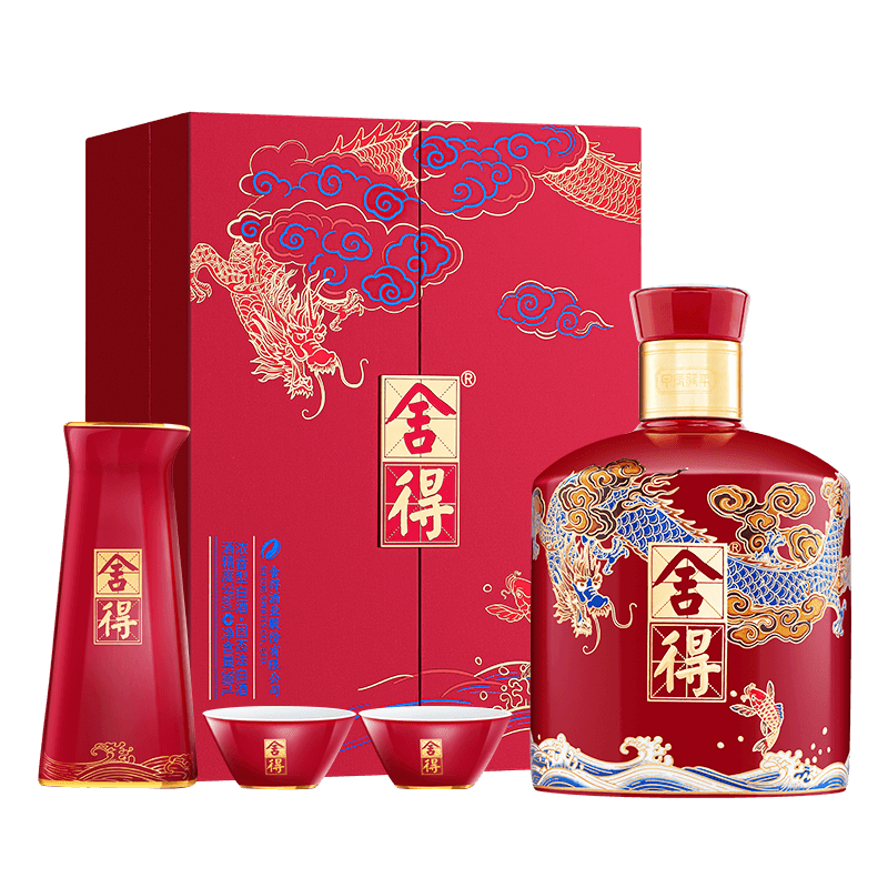 【双11预售】舍得龙年生肖酒54度500ml浓香型节日送礼收藏白酒