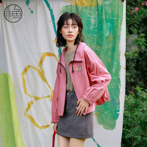 非鱼原创设计减龄女外套工装轻薄
