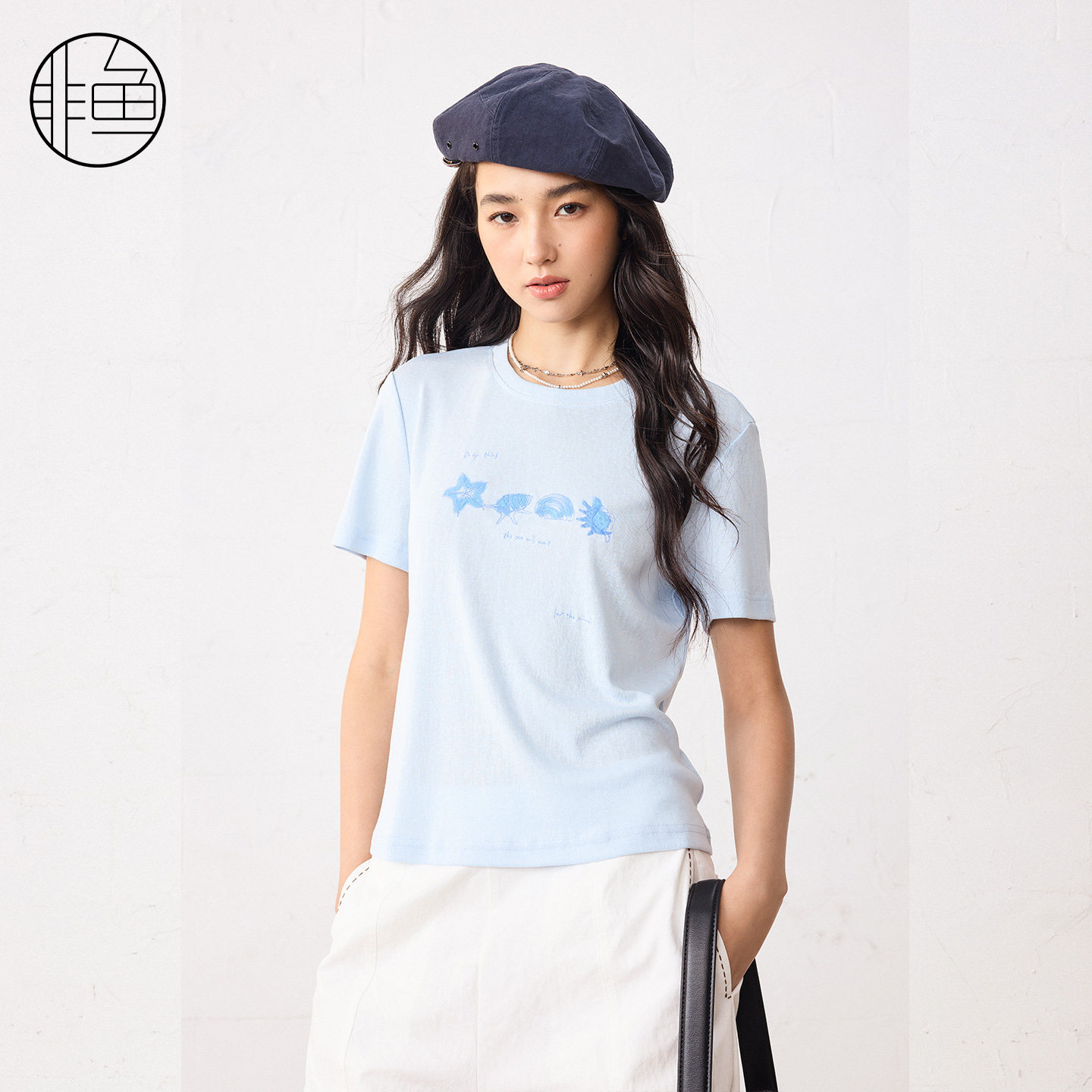非鱼2026夏季新款海洋风T恤女