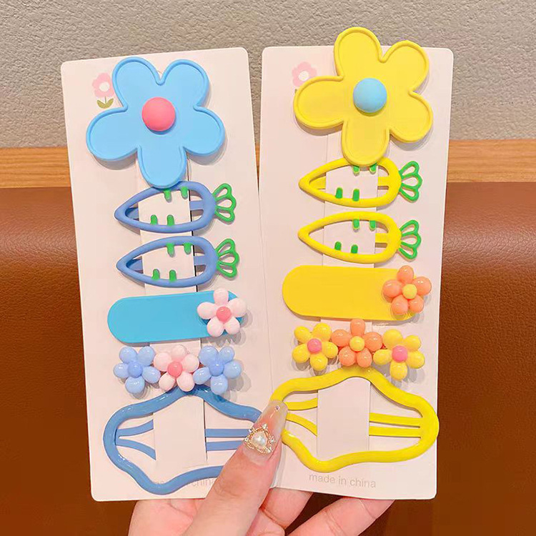 2025新款水滴萝卜bb夹儿童发夹女碎发发卡女童边夹侧边刘海夹头饰