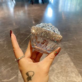 高档镶钻水晶粉底液分装瓶便携式旅行化妆品收纳盒面霜眼霜分装瓶