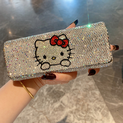 镶钻眼镜盒女高颜值便携抗压2025新款太阳眼睛墨镜防压收纳盒子潮