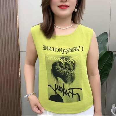 夏季吊带女士宽松新款遮肉韩版大码女外性感无袖休闲上衣百搭背心