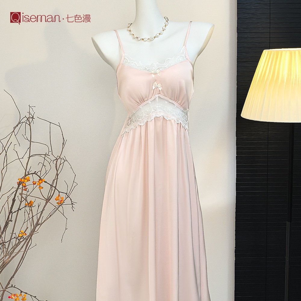 性感带胸垫吊带冰丝睡裙保暖海岛绒中长款睡袍法式纯欲风睡衣秋冬,女士内衣/男士内衣/家居服,睡袍/浴袍,淘宝优惠券,粉丝福利购,淘宝优惠卷