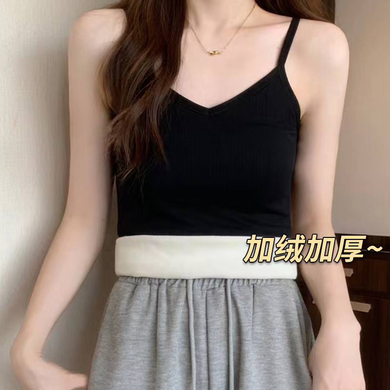 秋冬加绒加厚吊带背心女防寒自发热外穿内搭无袖打底保暖上衣,女士内衣/男士内衣/家居服,保暖背心,淘宝优惠券,粉丝福利购,淘宝优惠卷