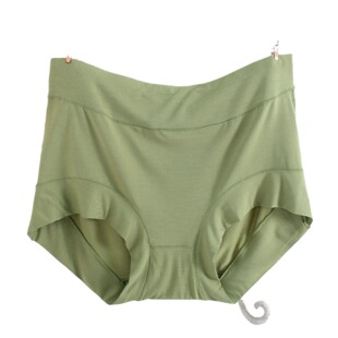 中高腰莫代尔女内裤 小平角防走光包臀 加肥加大胖mm200斤三角内裤