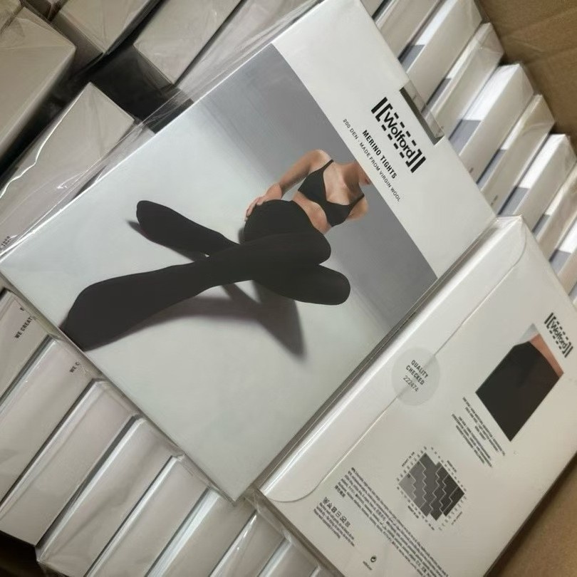 奥地利wolford打底裤连脚裤袜200D礼盒装沃尔夫特羊绒