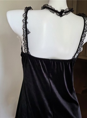 1066新款特大码胖mm200斤纯欲性感诱惑私房吊带睡裙带胸垫睡衣a