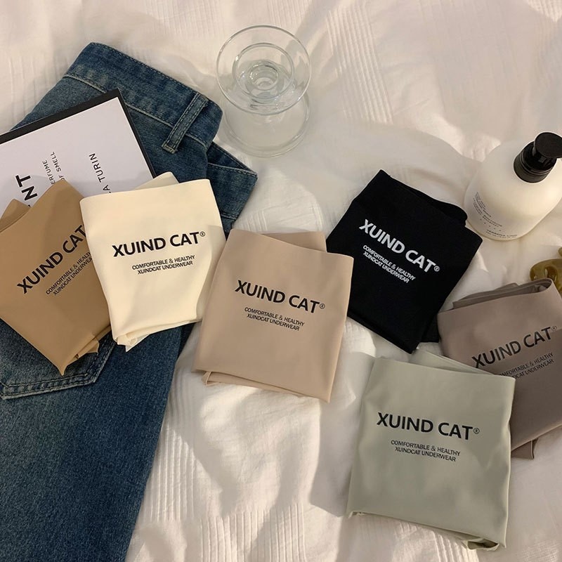 原创瑜伽日系无痕冰丝内裤女士薄款亲肤简约内裤女