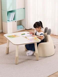 乐吉多儿童学习桌书桌宝宝阅读小方桌写字桌子幼儿园游戏桌椅套装