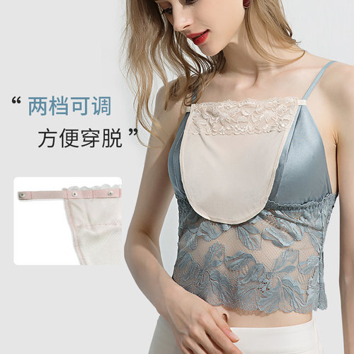 夏季薄款防漏内衣蕾丝领口抹胸