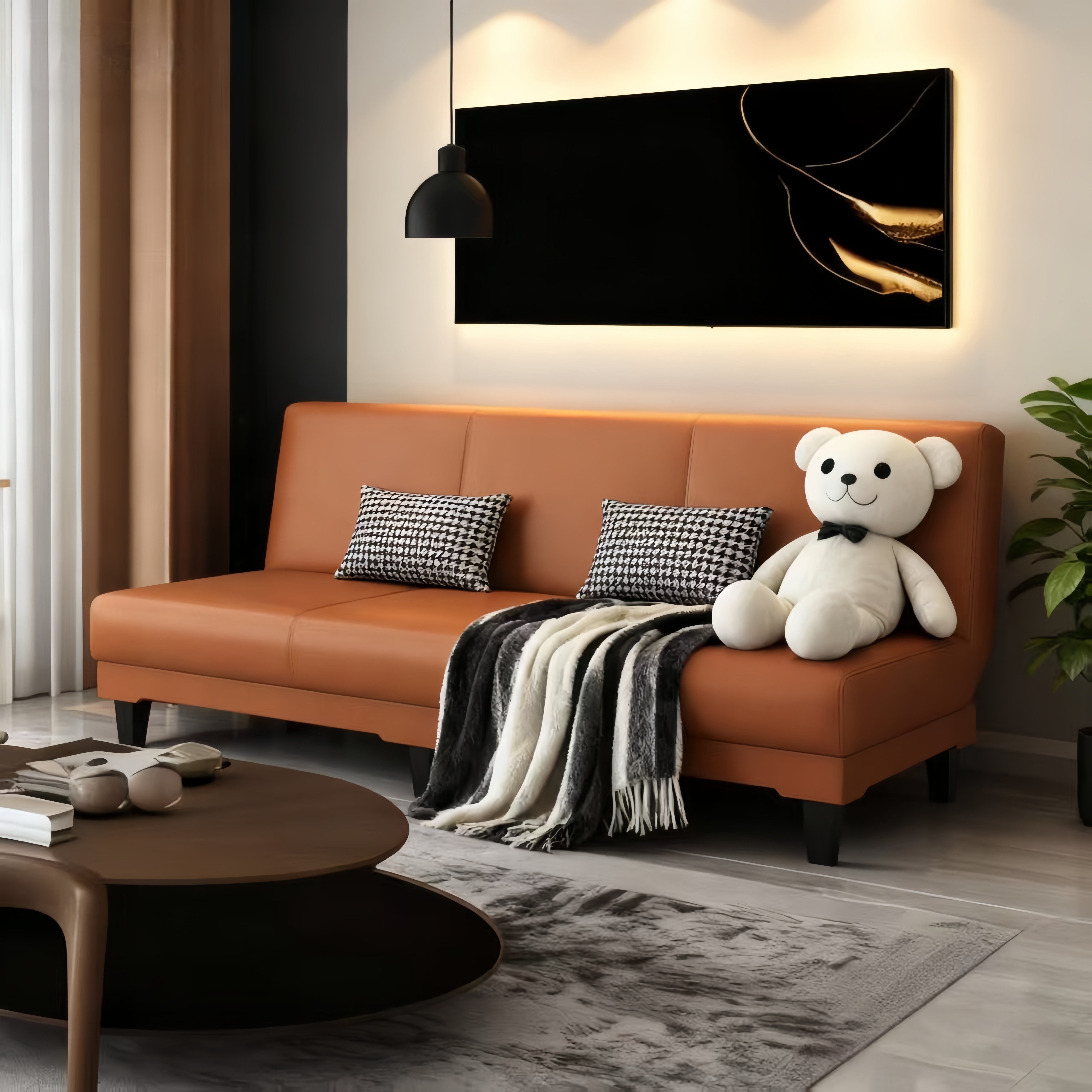 折叠沙发床小户型出租屋沙发一体两用多功能懒人沙发简约布艺沙发