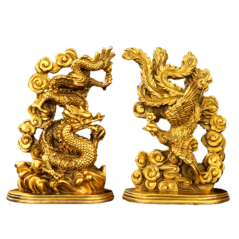 龙凤呈祥贺岁爱情结婚摆件