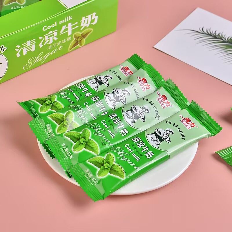 8090后怀旧休闲零食清凉牛奶味软糖棒棒糖办公室下午茶解馋糖果