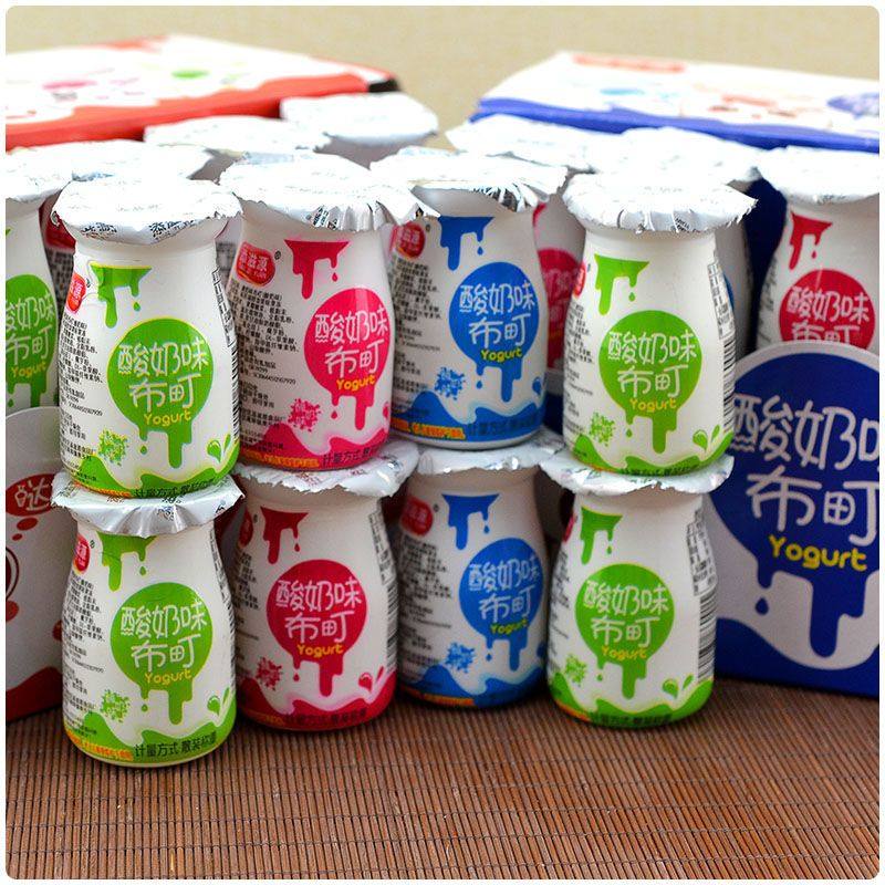 网红休闲零食酸奶布町风味果味果冻小瓶装送小朋友生日礼物礼盒装