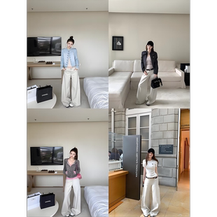 裤 女韩系低腰直筒休闲百搭长款 子 阔腿宽松牛仔裤 2026新款