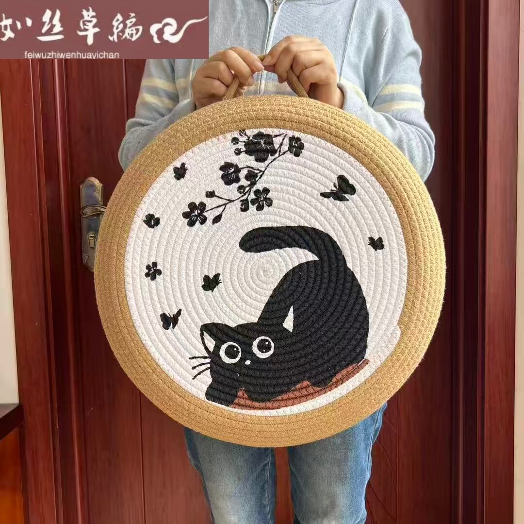 蒲团坐垫榻榻米地板打坐垫禅修垫加厚地上圆形家用日式矮茶几垫子