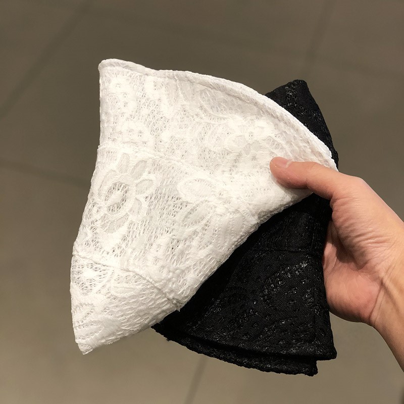 HONG KONG PURCHASING HAT WOMENS SUMMER FLAT TOP THIN LACE POT HAT TIDE JAPANESE VERSATILE FOLDABLE RETRO BUCKET HAT