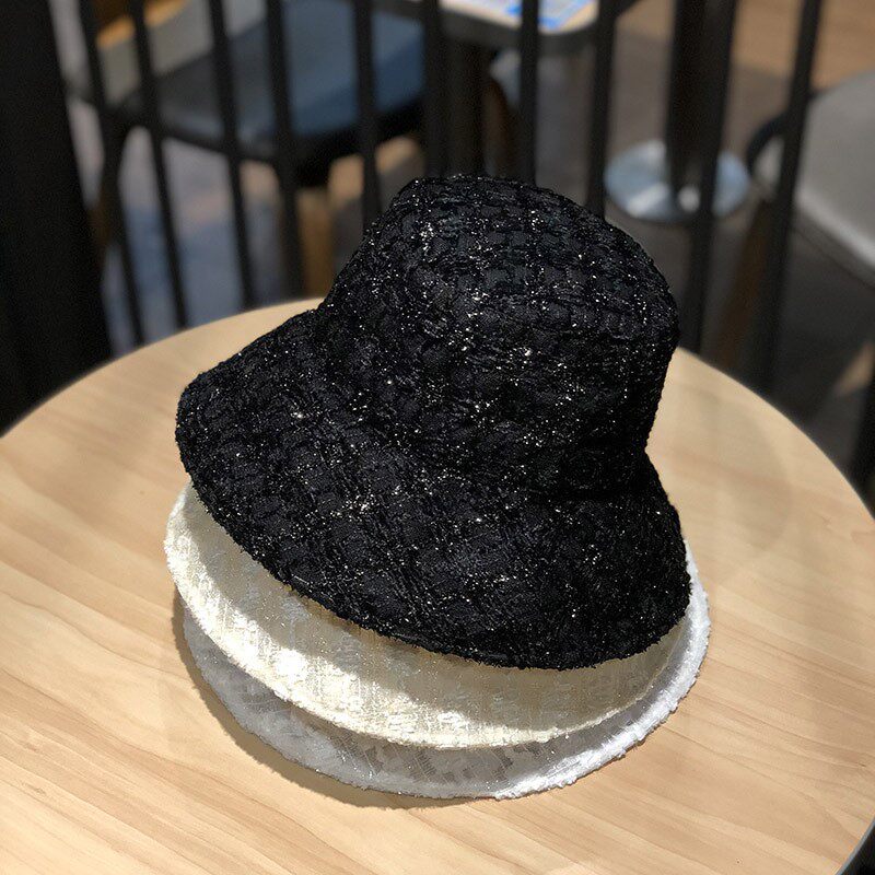 HONG KONG PURCHASING INS LACE FISHERMAN HAT WOMENS SUMMER HOLLOW BREATHABLE KOREAN VERSION OF THE LIGHT MESH TEMPERAMENT BASIN HAT