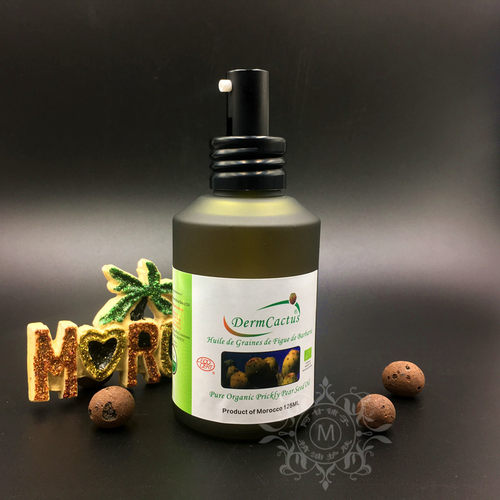 摩洛哥derm仙人掌仙人掌籽油125ML有机种子油修复抗衰老淡纹护肤 - 封面
