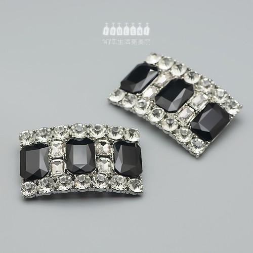 一双价欧美简约大尺寸长方形鞋扣