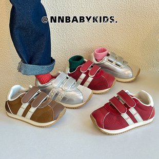 ts正品儿童德训鞋1-6岁3宝宝红色运动鞋春秋魔术贴男童女童阿甘鞋