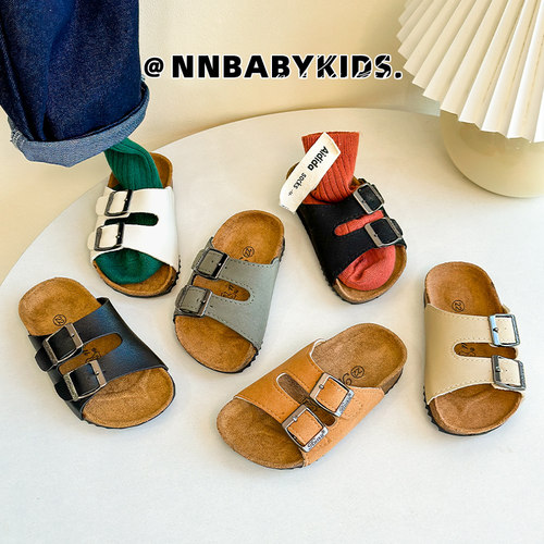 夏季勃肯凉鞋韩版男女童软木拖鞋
