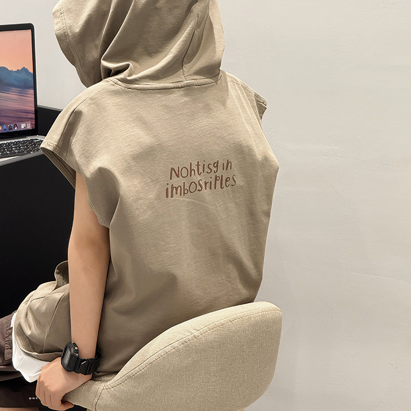 男童夏季背心体恤新款男孩衣服韩版潮酷宽松无袖连帽T恤儿童上衣,童装/婴儿装/亲子装,背心吊带,淘宝优惠券,粉丝福利购,淘宝优惠卷