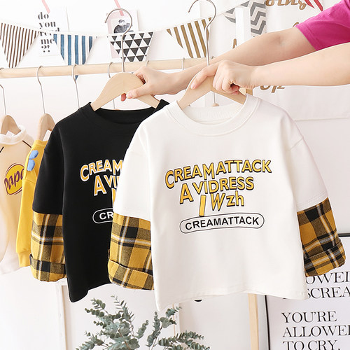 男童洋气长袖T恤春秋季儿童时尚个性中小童2026童装宝宝韩版上衣