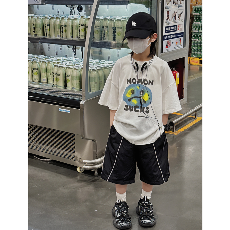 奶油布丁男童夏季短袖