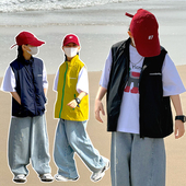 小男孩日系休闲马夹胖宝宝坎肩 新款 儿童春秋装 男童马甲2026春夏季