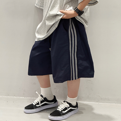 男童短裤夏季薄款2025新款儿童夏装裤子中大童男孩运动五分裤潮酷