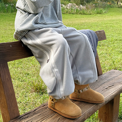 男童加绒裤子冬季2025新款儿童工装裤胖宝宝防风裤秋冬束脚裤洋气