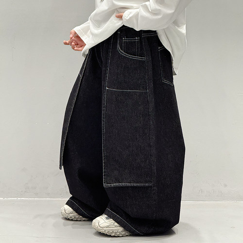 男童牛仔裤春秋2025新款儿童裤子中大童洋气宽松秋季男孩休闲长裤