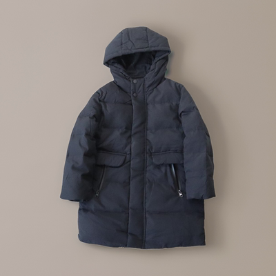 中长款加厚男童白鹅绒