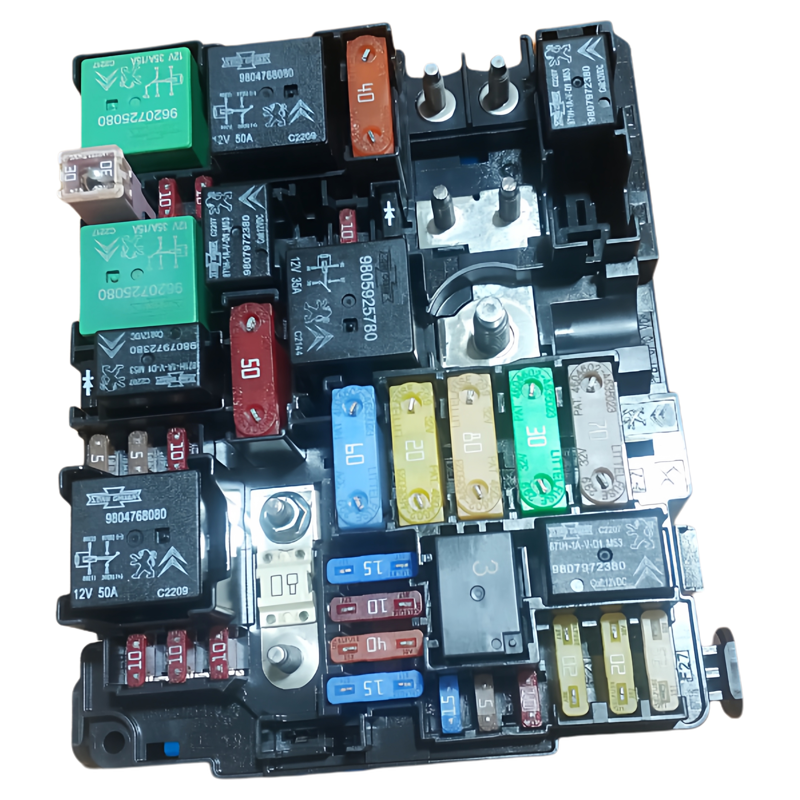 适用雪铁龙富康ES300爱丽舍标致301继电器保险丝盒总成ZQ01353280