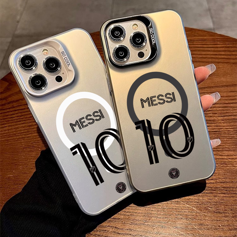 球星梅西10号适用苹果17promax手机壳iPhone17Pro新款17彩银磁吸高级感艺术小众潮牌软壳软壳16Prom