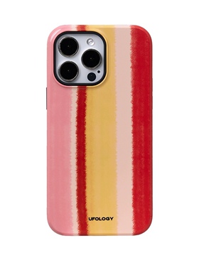 原创新年龙年好运适用苹果17promax手机壳16promax彩虹条纹韩国菲林磁吸二合一粉红15Pro小众防摔新款软壳11