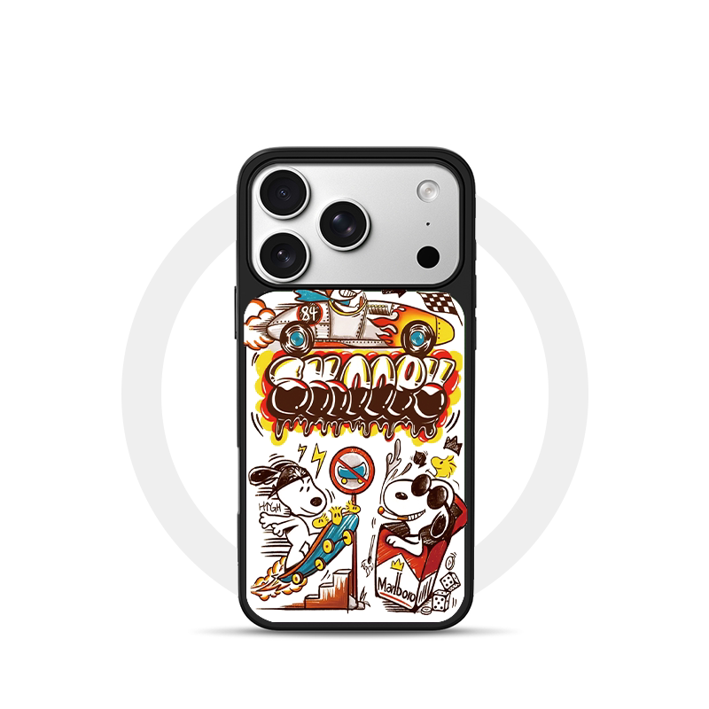 满屏贴纸KT猫适用苹果18promax磁吸手机壳潮牌iPhone17promax电镀银新款亚克力软边16个性小米17不撞壳肤感玻