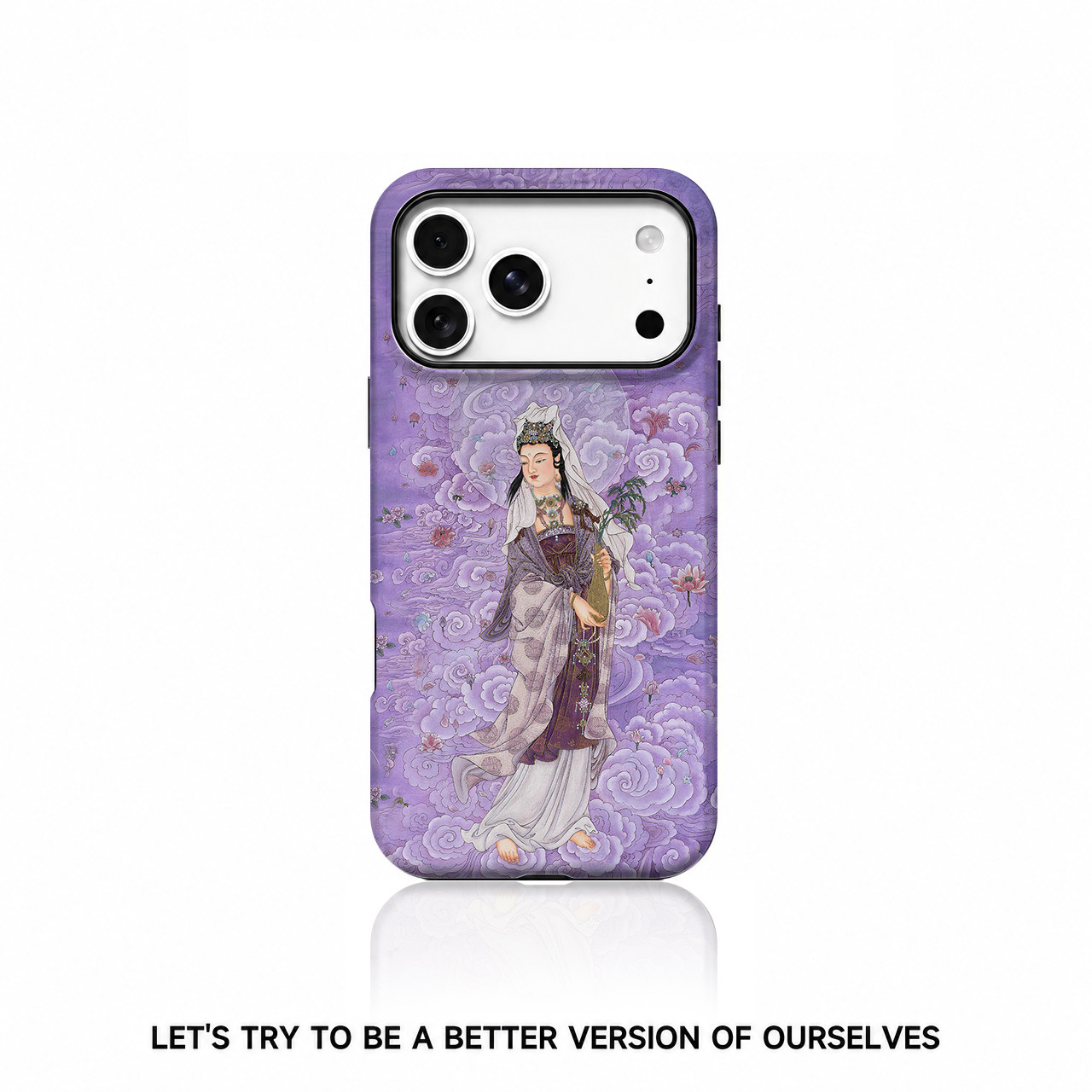 新中式紫云观音适用苹果18promax菲林二合一手机壳iPhone17promax潮牌新款16个性不撞壳防摔软壳小米18