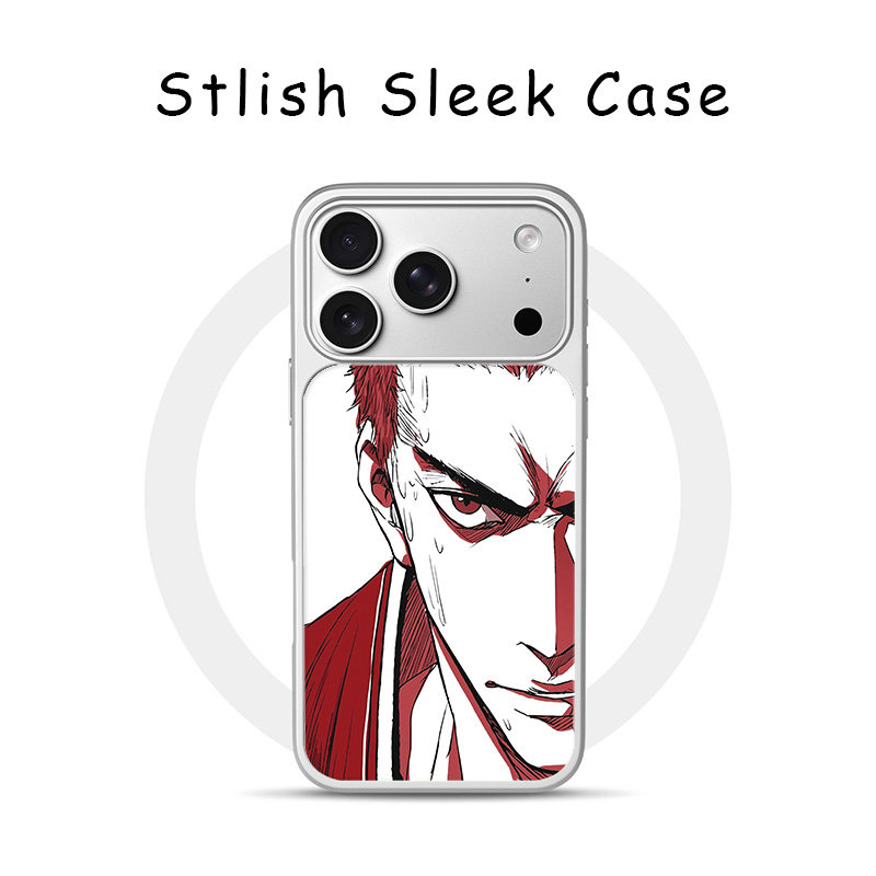 [Magsafe磁吸]个性樱木花道男生适用苹果17Promax电镀银手机壳16Promax小众高级感不撞壳亚克力15新款软边17