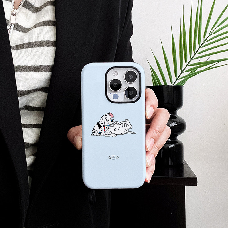 [Magsafe磁吸]蓝色斑点狗适用苹果16Promax磁吸二合一手机壳15Promax潮牌14Pro菲林磨砂13小众12高级感11软壳