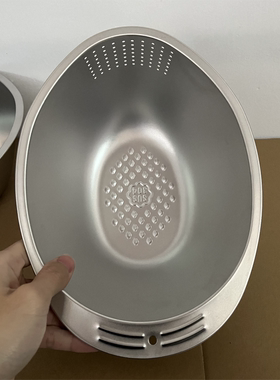 Alin304不锈钢洗米筛斜底洗菜淘米沥水篮家用厨房五谷果蔬漏盆