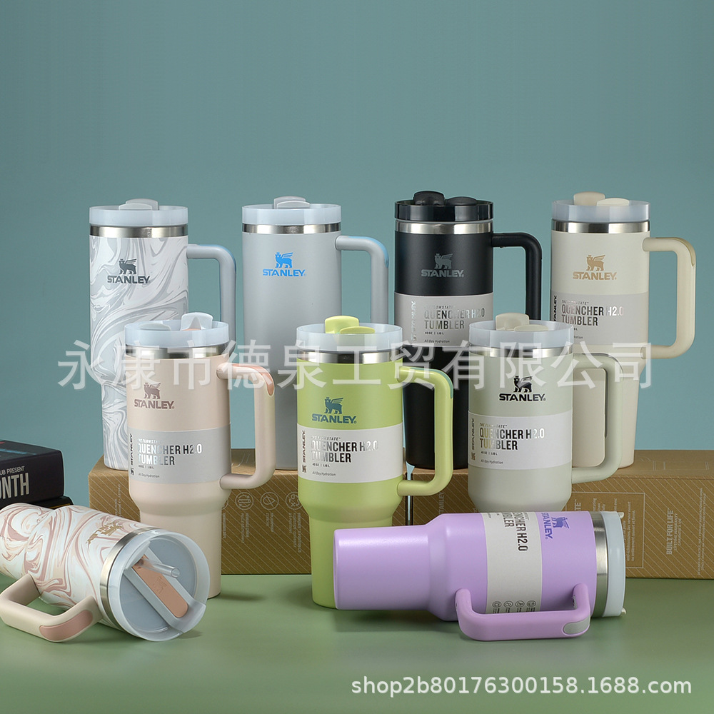 日本进口跨境亚马逊ebay爆款史丹利stanley2代40OZ不锈钢车载