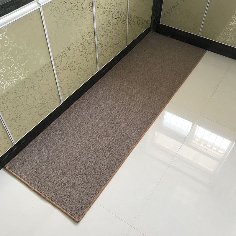 华德地毯厨房地垫纯色长条防滑吸水防油家用长方形垫子可定制满铺